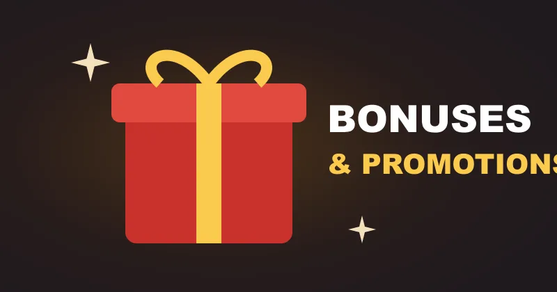 Viva96 Casino bonuses Viva96 Casino bonuses illustration with a red gift box and gold ribbon